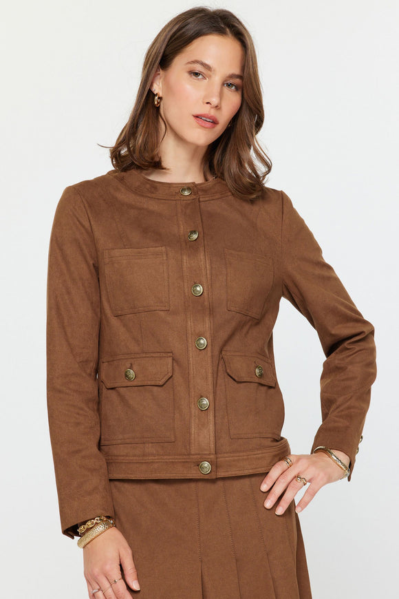Mirabel Faux Suede Current Air Jacket