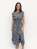 THML Mirabel Pattern Maxi Dress With Slit