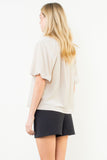 Jianna Puff Sleeve Suede THML Top