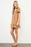Grace Short Sleeve Suede THML Dress