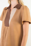 Grace Short Sleeve Suede THML Dress