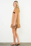 Grace Short Sleeve Suede THML Dress