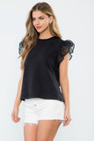Danica Puff Sleeve French Terry THML Top