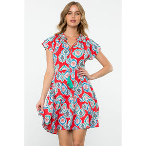 Dawn Tiered Pattern THML Dress