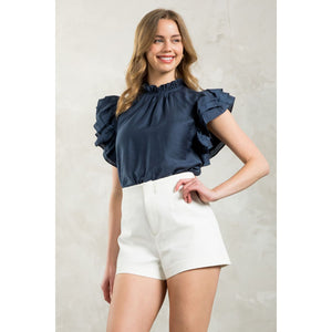 Morgan Flutter Sleeve THML Top