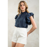 Morgan Flutter Sleeve THML Top