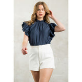 Morgan Flutter Sleeve THML Top