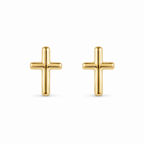 Lauren Gold Cross Stud Earrings