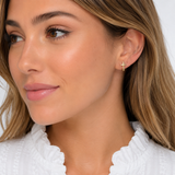 Lauren Gold Cross Stud Earrings