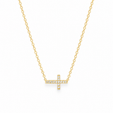 Anna Side Cross Necklace
