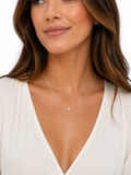 Anna Side Cross Necklace