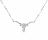 Ava Gold or Silver Longhorn Necklace