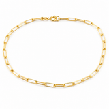 Clara Gold Paperclip Bracelet