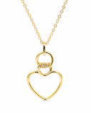 Evelyn Heart Knot Necklace