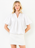 THML Katlyn Satin Collared  Top