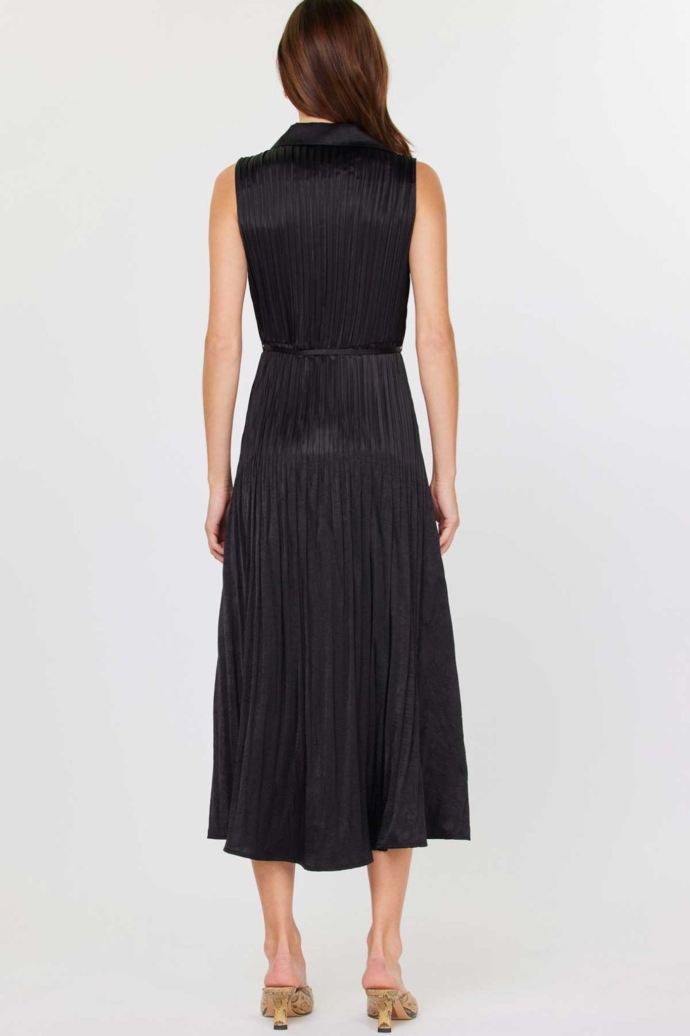 Tracy Black Pleated Midi Current Air Dress Fig Tree Jewelry & Accessories Tracy Black Pleated Midi Current Air Dress Fig Tree Jewelry & Accessories
