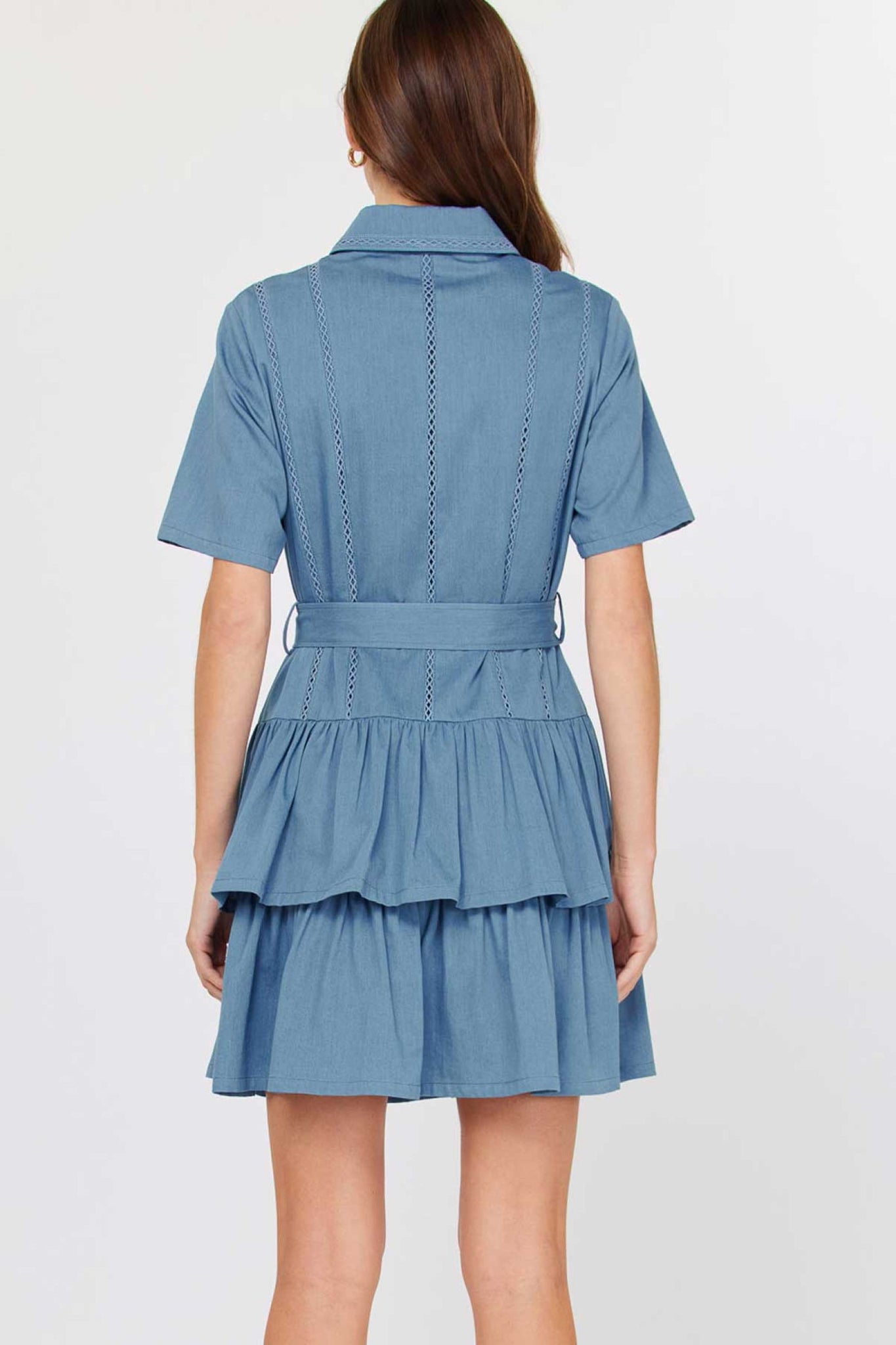 Petra Denim Button Down Short Current Air Dress Xs Petra Denim Button Down Short Current Air Dress Xs