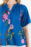 Skylar Floral Short Sleeve THML Top-SALE