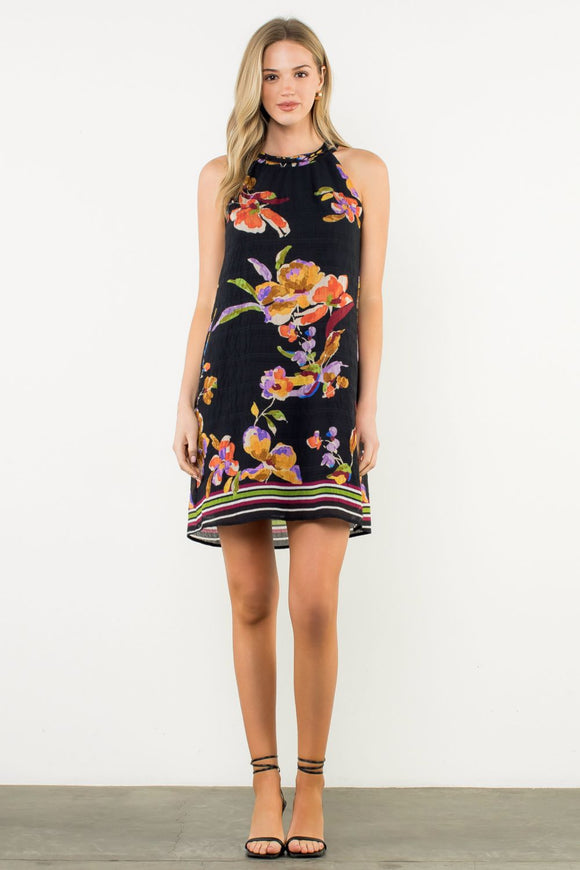 Colleen Halter Floral THML Dress