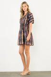Maggie Short Sleeve Tie Dye THML Dress