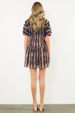 Maggie Short Sleeve Tie Dye THML Dress
