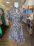 Wendy Puff Sleeve Cheetah Print THML Dress