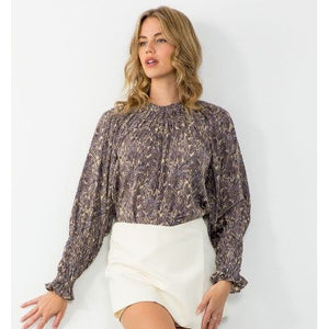 Paige Long Sleeve Print THML Top