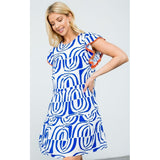 Sherrie Flutter Sleeve Print THML Dress