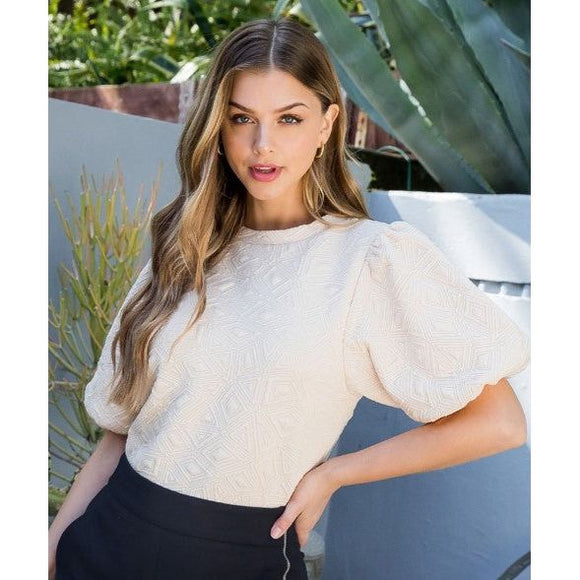 Hania Textured Knit THML Top
