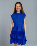 Alicia Blue Current Air Mini Dress