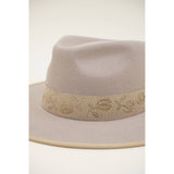 Olive & Pique - Banded Structed Rancher, 100% Wool Felt, Satin Lined, Pecan Hat