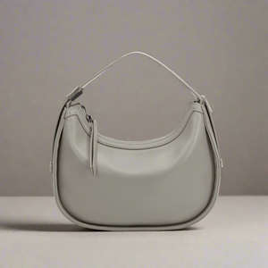 Vivian Light Gray Recycled Vegan Handle Bag