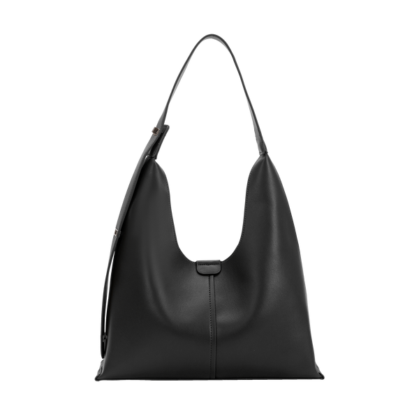 Carmen Black Recycled Vegan Shoulder Bag