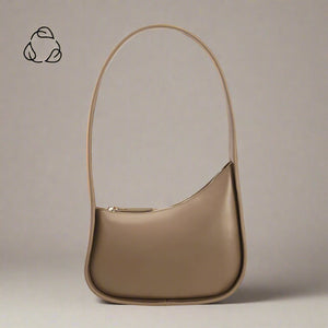 Willow Taupe Recycled Vegan Shoulder Bag - SALE