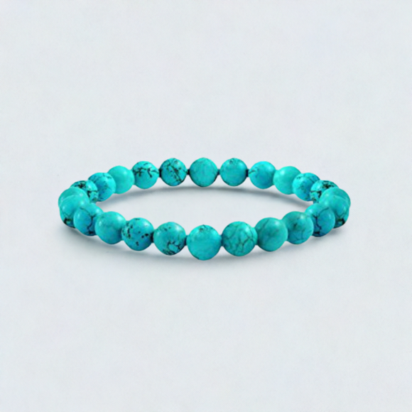 Lila Beaded Turquoise Bracelet