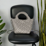 Emaline Pewter Braided BC Bag