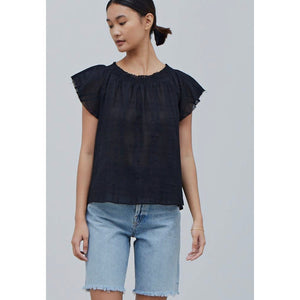 Whitley Black Off the Shoulder Top  Grade and Gather