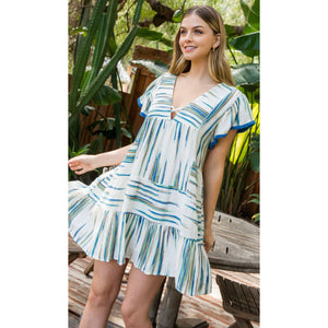 Clara Knit Flutter Sleeve THML Dress-SALE