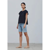 Whitley Black Off the Shoulder Top  Grade and Gather