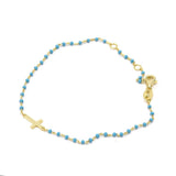 Betty Cross Dainty  Beads Bracelet