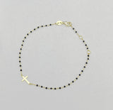 Betty Cross Dainty  Beads Bracelet
