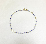Betty Cross Dainty  Beads Bracelet