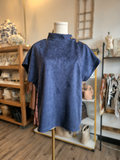 THML Sarai Suede Top With Gold Detailings Top