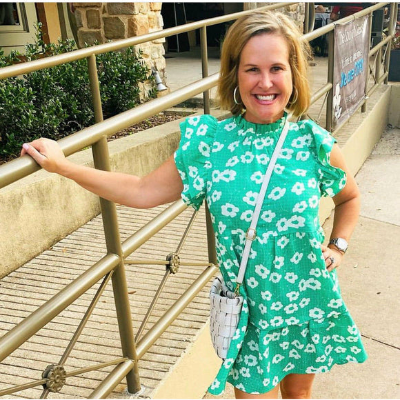 Kelly THML Green Floral Print Dress