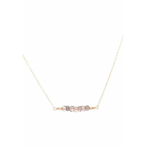 Addie Small Labradorite Beaded Necklace