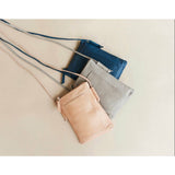 Latico Miller Grey Leather Crossbody Handbag