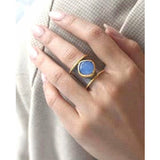 Mia Gold Two Toned Vibrant Stone Ring