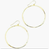 Bella New Hammered Gold Earrings