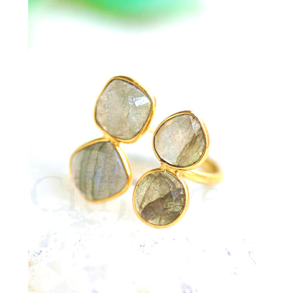 Alice Vibrant Four Stone Gold Ring