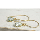 Turin Blue Topaz Bezeled Earrings